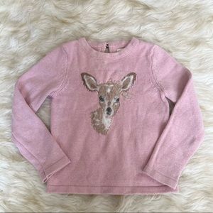 Cynthia Rowley Pink Deer Sweater 5T